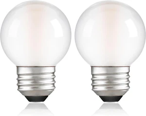 Dimmable E26 G16.5 LED Light Bulb 40W Equal 4W Frosted Globe Light Bulbs,Small R - Picture 1 of 7