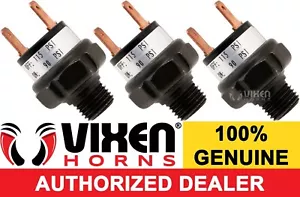 3 PACK 90-115 PSI VÁLVULA DE INTERRUPTOR DE PRESIÓN DE AIRE F / HORN TANQUE COMPRESOR 12V VXA7115-3 - Imagen 1 de 4