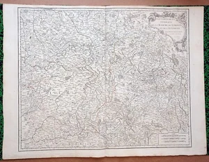 XVIII ème- Marche Limousin Auvergne Belle Carte par Vaugondy 68 x 51 Editée 1753 - Picture 1 of 2