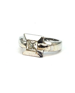 Anello Argento 925 - " Anello Strass " - 6,37g - Foto 1 di 2