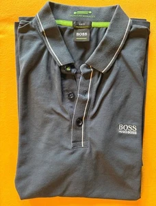 Boss Poloshirt Herren Polohemd Shirt Polokragen Gr. M Marineblau - Bild 1 von 1