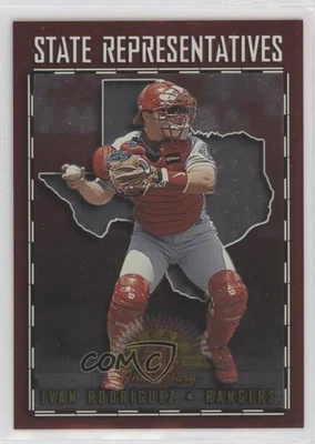 Leaf State Representatives 1998/5000 Iván Rodríguez #21 Salón de la fama Foto 1 de 2
