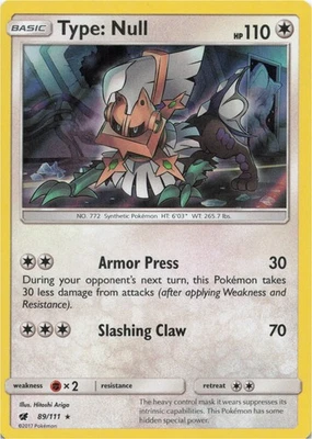 Pokemon - Type: Null #89/111 - SM - Crimson Invasion Holo - Image 1 of 2