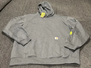 Sudadera con Capucha Carhartt Para Hombre Extra Grande Gris Verde Logo Manga Gráfico Calce Suelto Nueva con Etiquetas - Imagen 1 de 14