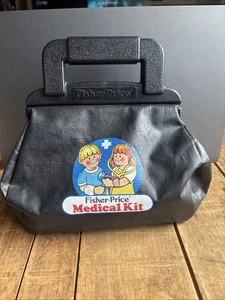Vintage 1987 Fisher Price Medical Kit Arzt Set mit Tasche und Zubehör - Bild 1 von 16