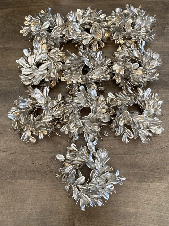 Juego de 10 servilleteros navideños, color dorado Foto 1 de 1