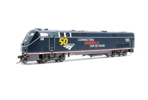 ATHEARN HO AMTRAK AMD103/P42 DCC READY 50th ANNIVERSARY (MIDNIGHT BLUE) *NEW* - Picture 1 of 11