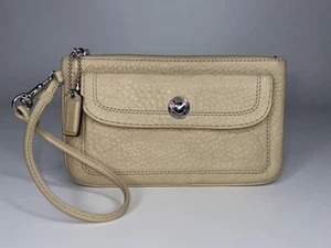 COACH Hamilton Nubuck Leather Large Wristlet 42126 - Picture 1 of 11