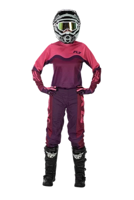 FLY Racing 2026 Womens F-16 Pink/Mauve Offroad Jersey Pant Combo - Image 1 of 4