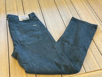 Volcom Jeans Mens 34x30 Black Solver Modern Straight Stretch Denim Preppy Casual - Image 1 of 4
