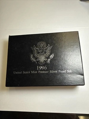 1996 United States Mint Premier Silver Proof Set with COA - Image 1 of 4