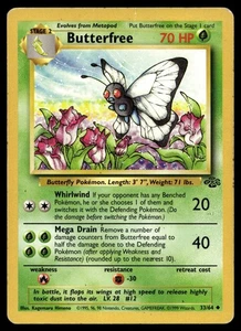 Butterfree 33/64 Pokemon Jungle Non Holo (MP) - Imagen 1 de 2