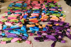 25-997 100 New IRIS Colorful Embroidery Cotton Six Strands Floss Bold Bright - Picture 1 of 6