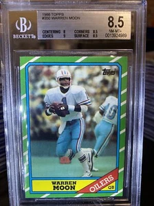 1986 Topps Warren Moon Houston Oilers #350 Run and Shoot HOF 🔥👀 - Picture 1 of 5