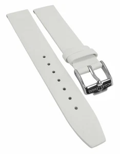 Jacques Lemans York Pulsera de Reloj 17mm Piel Blanca Liso 1-1621 - Imagen 1 de 3
