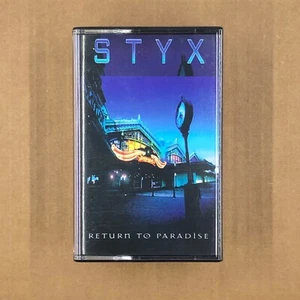 STYX RETURN TO PARADISE Cassette Tape 1997 DOUBLE LIVE ALBUM SET Rare - Picture 1 of 9