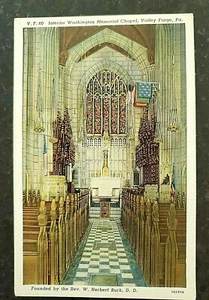 Washinton Memorial Chapel Valley Forge Pennsylvania Vintage Postkarte 10704g - Bild 1 von 3