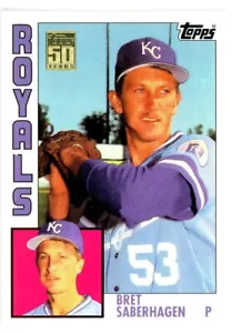 2001 Topps Traded & Rookies - 50 Years Topps Reprint #T110 Bret Saberhagen - Picture 1 of 2