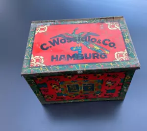 Werbe-Kaffeedose - C. Wossidlo & Co - Hamburg - um 1900 - Bild 1 von 9