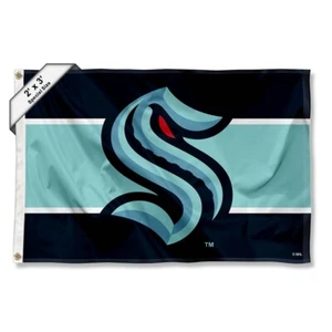 Seattle Kraken 2x3 Foot Flag - Picture 1 of 5