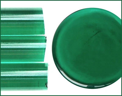 Türkisgrün dunkel (5mm) Transparent Glasstäbe maschinengezogen - Effetre T027M