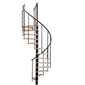 Interior VENEZIA Smart Spiral Staircase Black Beech 140cm - Picture 1 of 10