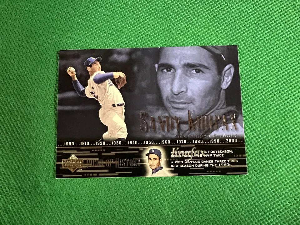 2002 UD Piece of History #65 Sandy Koufax SP Los Angeles Dodgers Foto 1 de 1