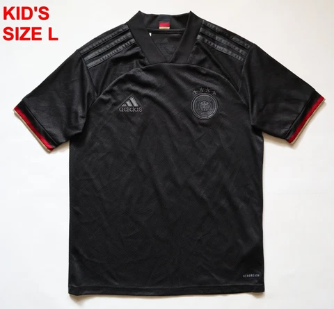 GERMANY 2020/2021/2022 AWAY FOOTBALL SHIRT SOCCER JERSEY DFB BLACK ADIDAS BOYS L Cover