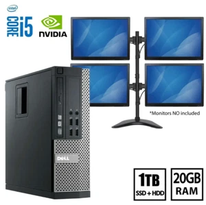 Intel Core i5 Trading Multi Display PC Computer Dual Triple Quad HDMI 1TB 20GB - Picture 1 of 4