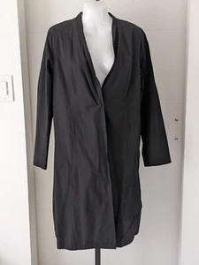 Eileen Fisher Trenchcoat Bio-Baumwolle/Nylon-Mischung fylly gefüttert M/L neu ohne Etikett - Bild 1 von 11