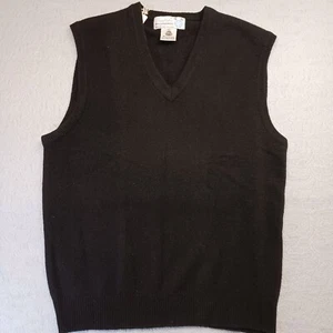 NWT Snowflakes 100% Lambswool Sleeveless Golf Vest Sweater Mens Size M 40 - Picture 1 of 8