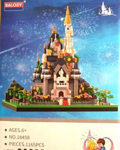 SCHLOSS mit 1165 Nano-Klemmbausteinen BALODY Set zum Nachbau