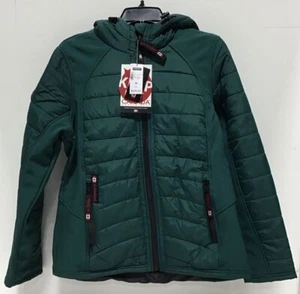 CANADA WEATHER GEAR Women’s Quilted Puffer Coat Size Medium In Ponderosa Green - Picture 1 of 4