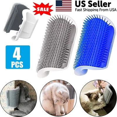 Afeitadora de cuerno de gato 4 piezas Afeitadora de cara de gato Afeitadora de esquina Peine de masaje Juguete interactivo Foto 1 de 4