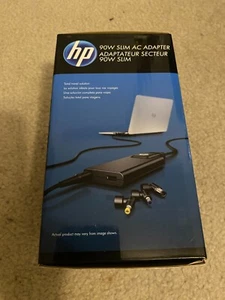 HP 90W Slim AC Adapter Universal Combo Notebook 4.5 mm 7.4 mm Ultrabook H6Y83UT - Picture 1 of 5