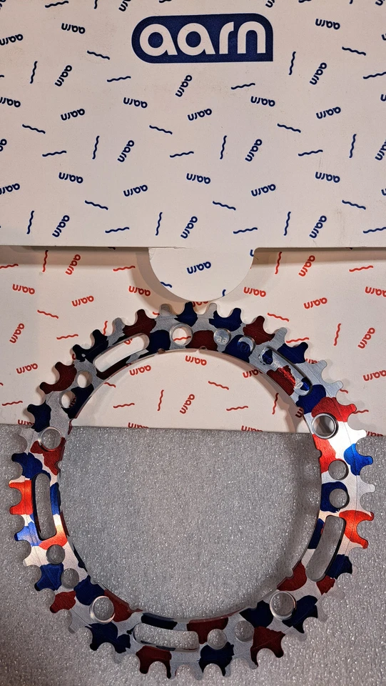 Chainring - AARN Camo Track Bicycle Chainring Aamerica Camo 43T  144BCD - Image 1 of 1