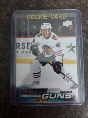 2022-23 Upper Deck Series 2 Young Guns Filip Roos YG RC Card# 469 - Image 1 of 2