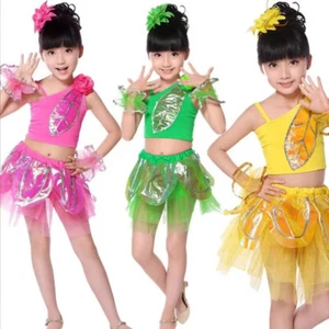 Mode Kinder Cheerleading Mädchen Modern Dance Performance Kleid - Bild 1 von 8