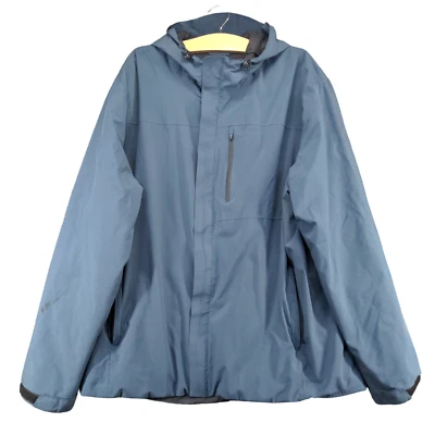 32 Degrees Heat Men's Full Zip Insulated Hooded Jacket Blue XL Polyester Lined - Image 1 of 4