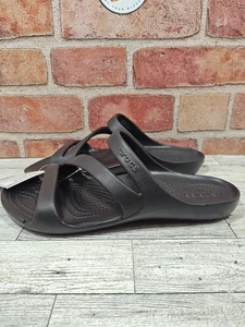 Crocs Kadee II Strappy Women's Size 8 Black Sandals 206756-001 NWT - Picture 1 of 9