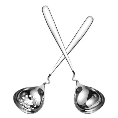  2 Pcs Utensili Da Cucina Acciaio Inox Colino Per Pentole Calde Inossidabile - Immagine 1 di 4