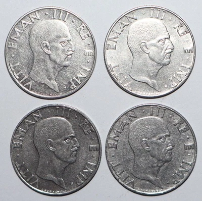 4 Italia 50 Centesimi 1939, 1940, 1941, 1942 (Q249) Foto 1 de 2