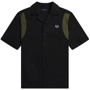 Fred Perry Bowlingshirt schwarz getäfelt kurzarm - Bild 1 von 2