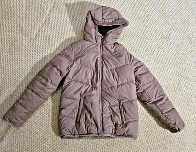 Chaqueta acolchada con capucha reversible marrón Abercrombie para niños 15/16 Foto 1 de 4