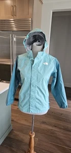 Girls Dryvent  North Face Rain Jacket Size LG 14/16 Color Blue - Picture 1 of 13