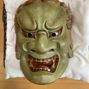 Japanische traditionelle Noh Maske Omen Kabuki 77-A97 - Bild 1 von 7