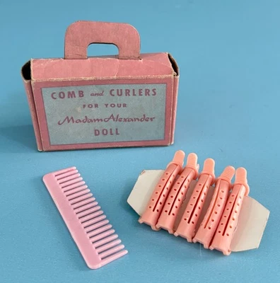 Rizadores y peine vintage para muñecas Madame Alexander Cissy, Binnie y Elise en maleta Foto 1 de 4