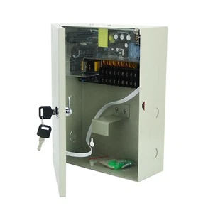Fuente de Alimentación Caja 12V 9 Salidas 15A Función Ups 180W Batería Metal - Imagen 1 de 6