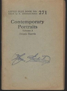 Contemporary Portraits Volume 3 Frank Harris Little Blue Book #271 Haldeman - Imagen 1 de 1