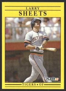 Larry Sheets #352a 1991 Fleer Detroit Tigers - Picture 1 of 2